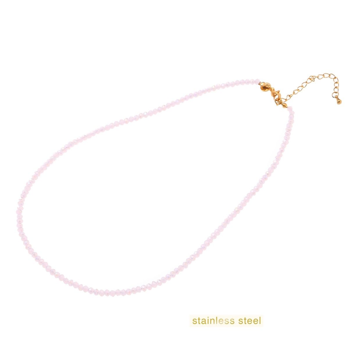 Beads Necklace - Pink