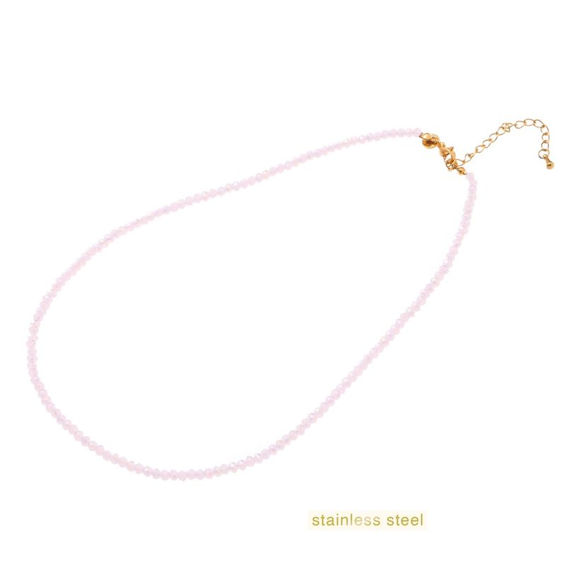 Beads Necklace - Pink