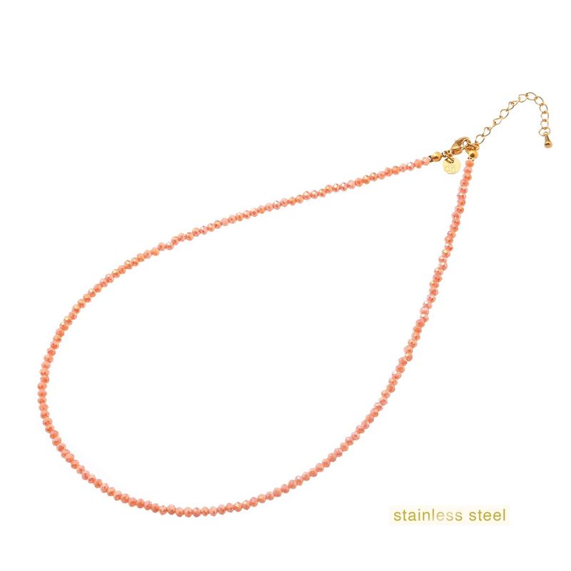 Beads Necklace - Summer Coral