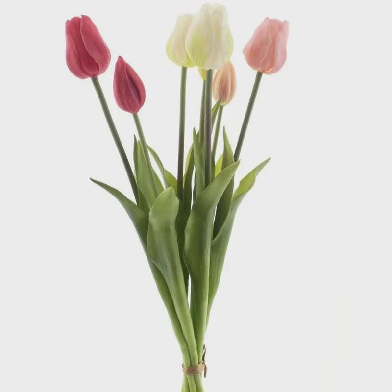 Real Touch Tulpen - Roze / Lichtroze / Wit