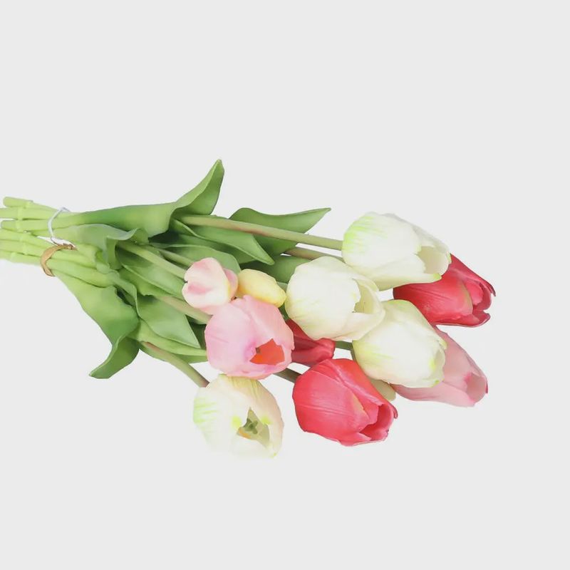 Real Touch Tulpen - Roze / Lichtroze / Wit