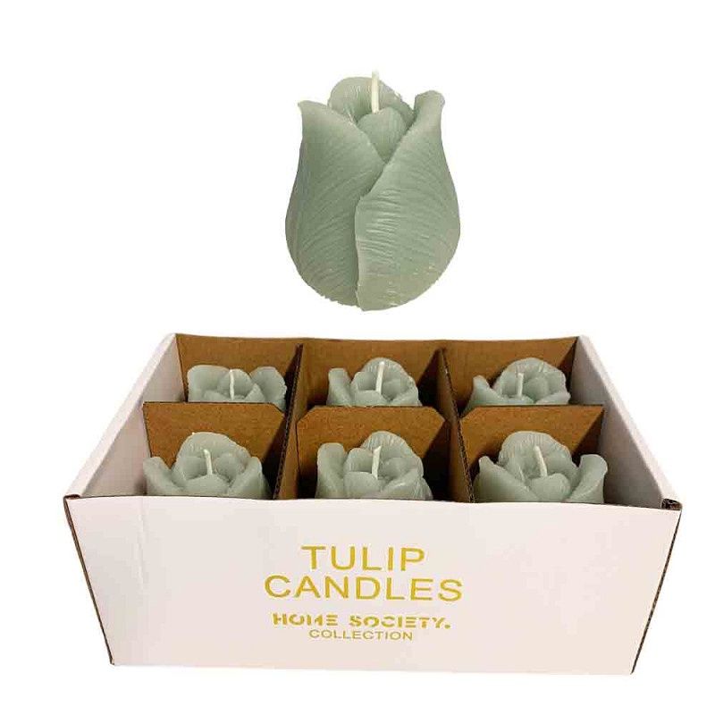 Deco Candle Tulip - Green