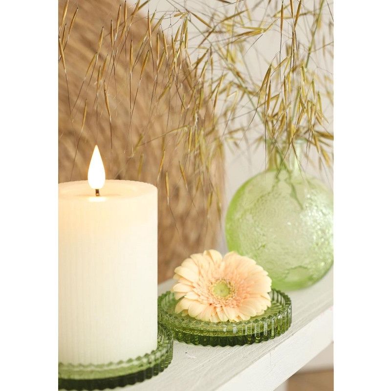 Glazen onderzetters - Groen 4st