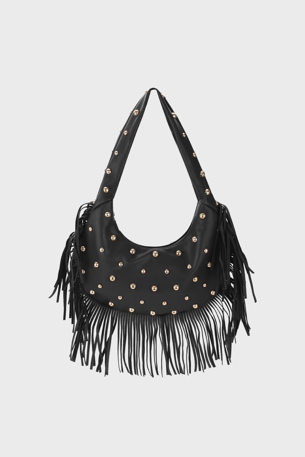 Studded Handbag - Black