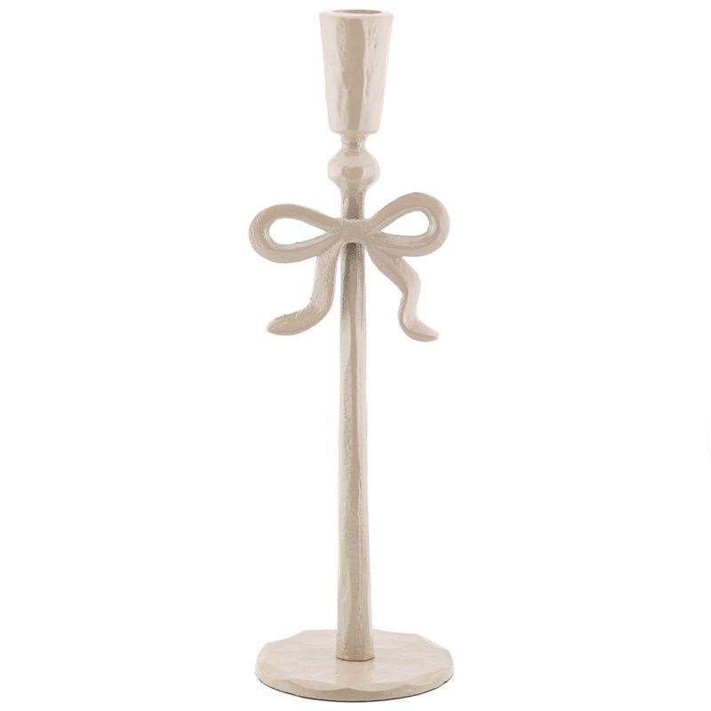 Kandelaar Strikje 30cm - Beige