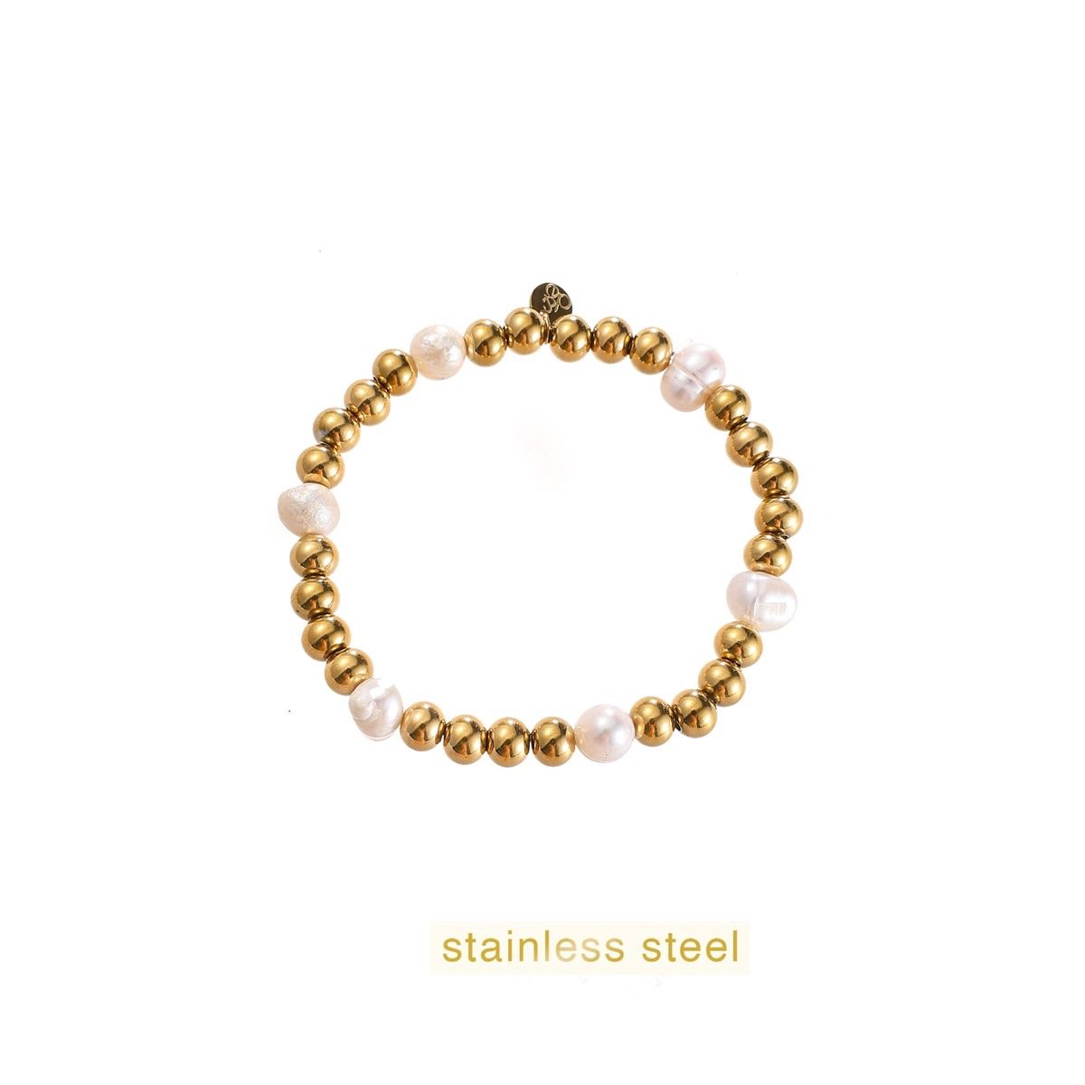 Armband Big Pearl Balsy Bracelet Gold