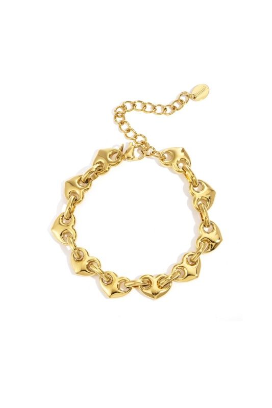 Armband Chain Heart Gold
