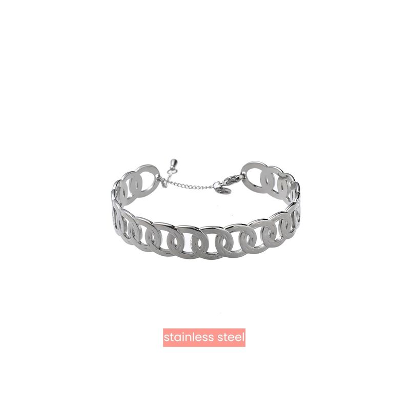 Armband Organic Rounds Bangle SIlver