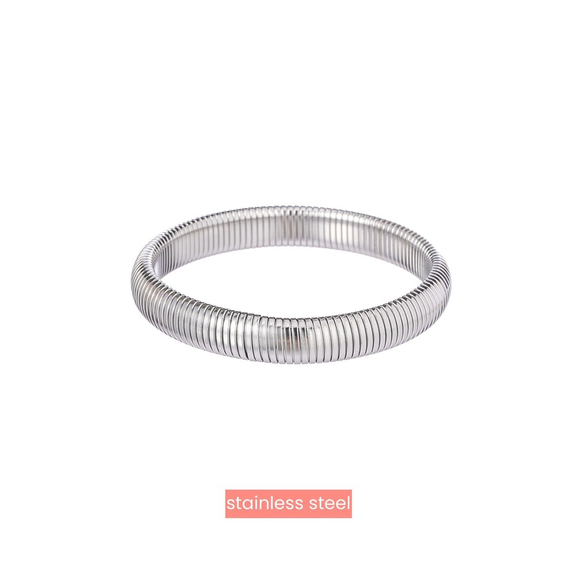 Armband B4713-1 Spring Bracelet 10mm Silver