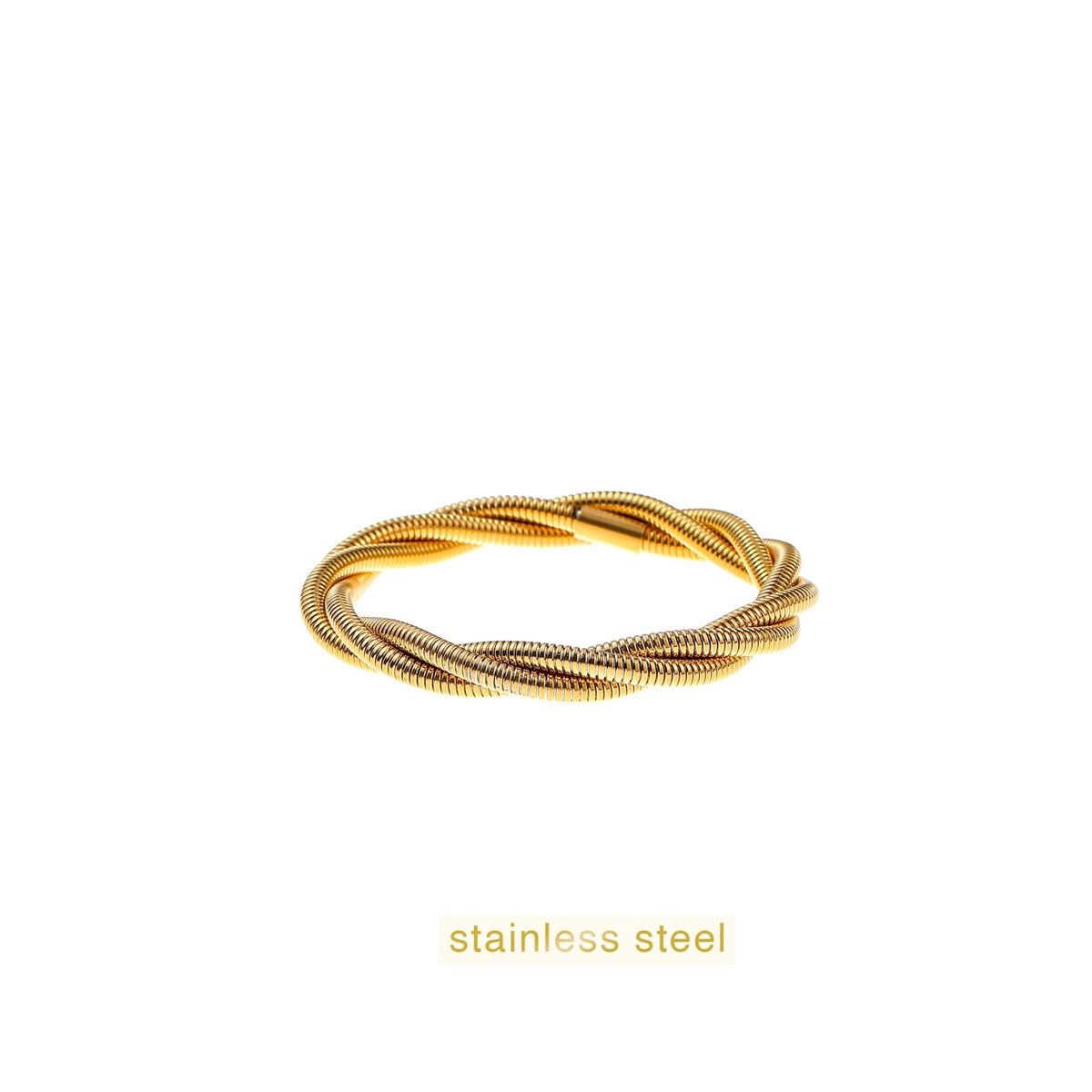 Triple Spring Bracelet - Gold