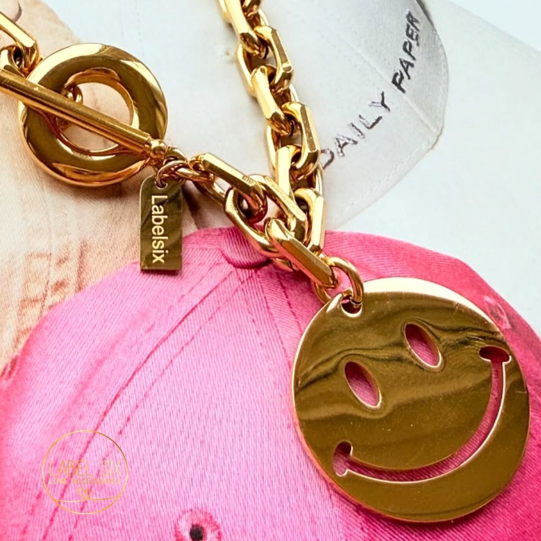 Label Six - Big Smiley Ketting