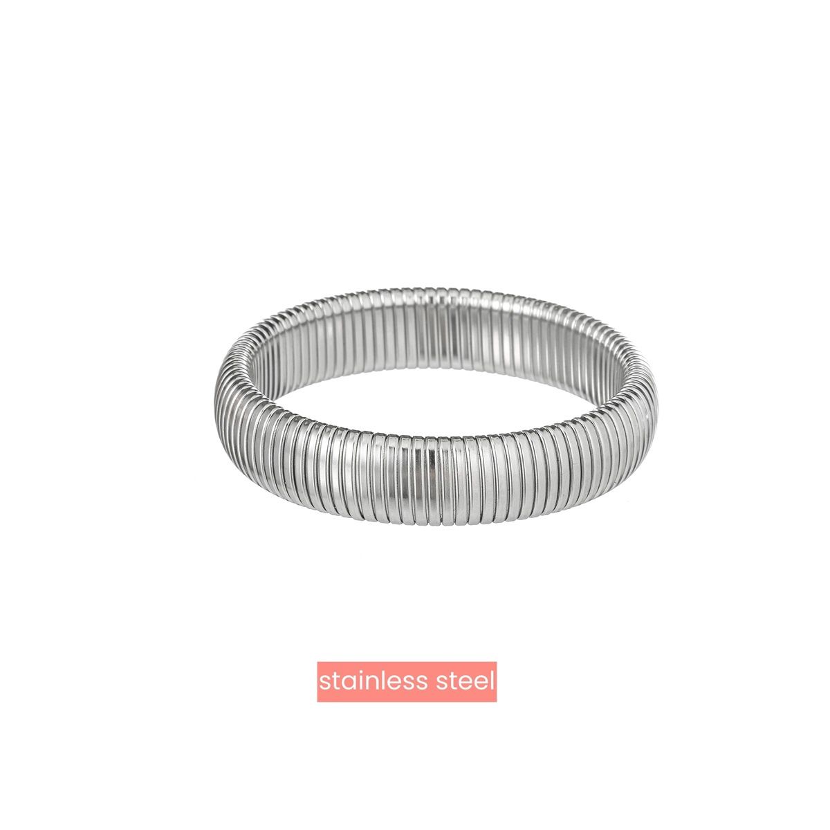 Spring Bracelet 15mm - Silver