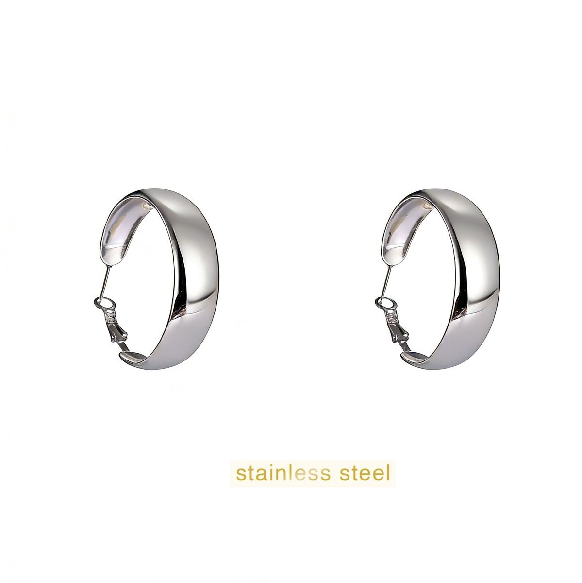 Big Broad Hoop - Silver