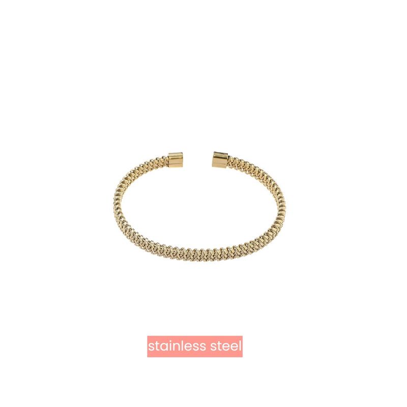 Breaded Bangle - Gold