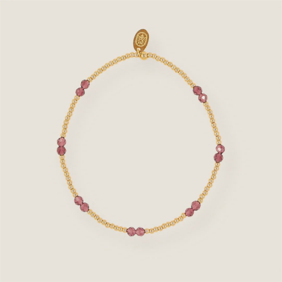 Purple Facet Armband