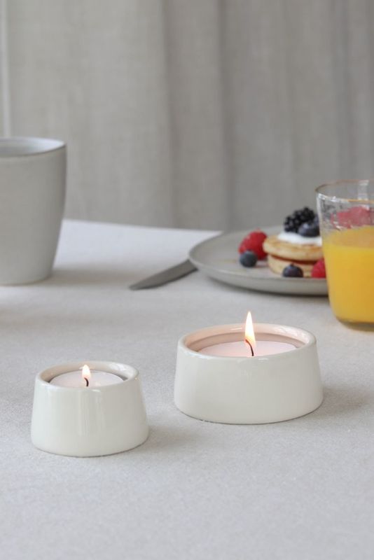 Tealight Holder Tirza L - Glazed
