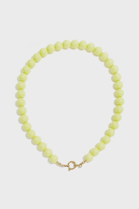 Kralen Ketting - Licht Geel