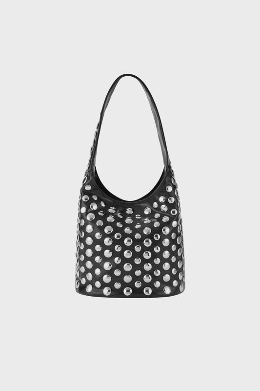 Studded Handbag Balck / Silver