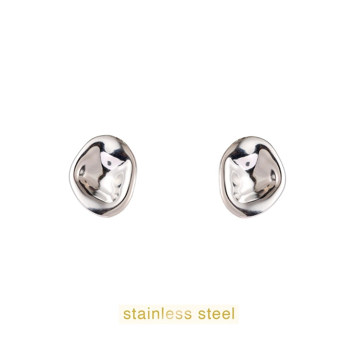 Small Dented Round - Silver