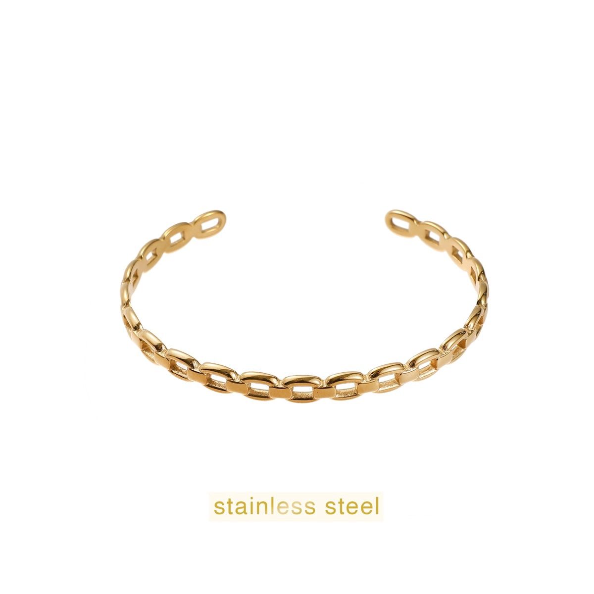 Link Bangle - Gold