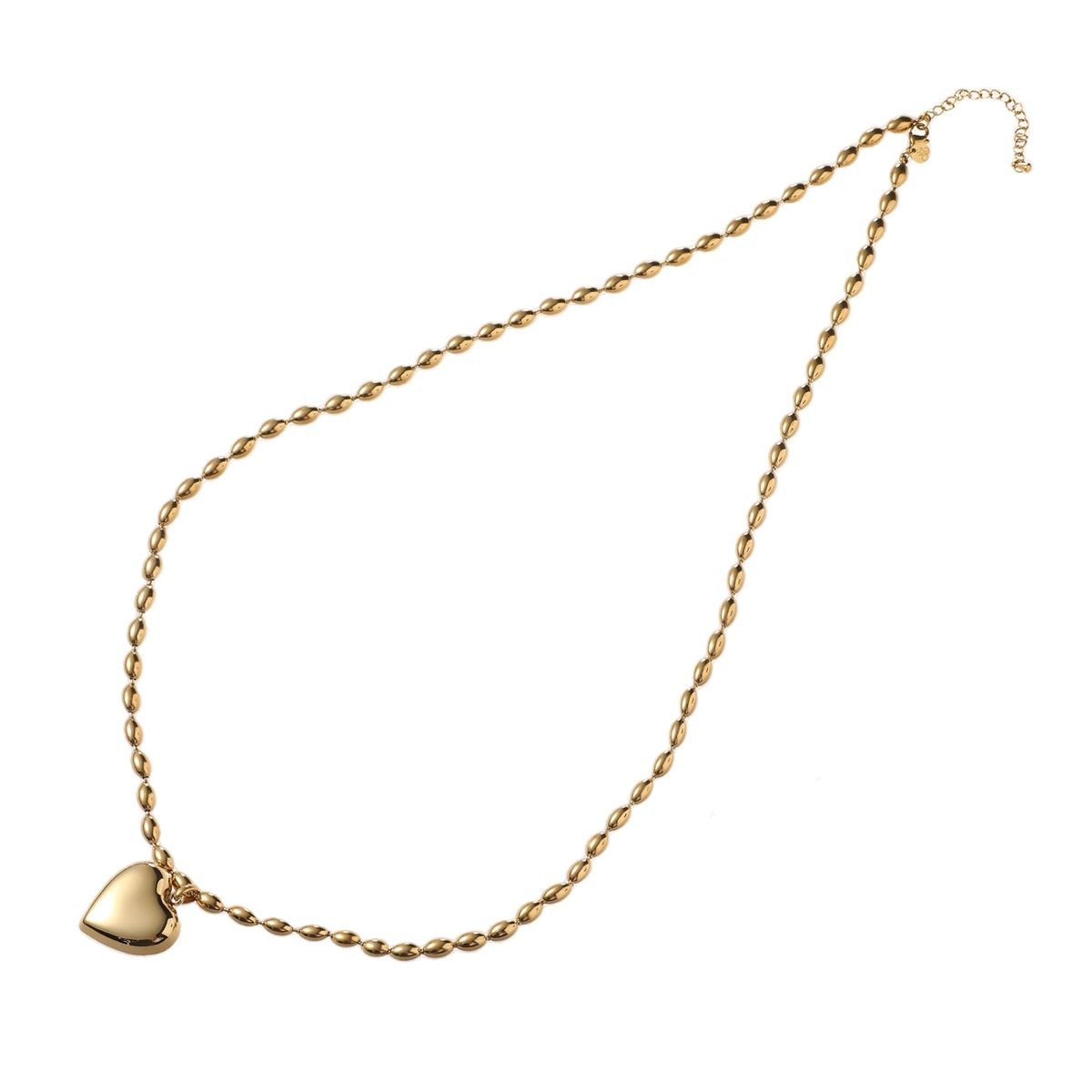Hollow Heart Necklace 70cm - Gold
