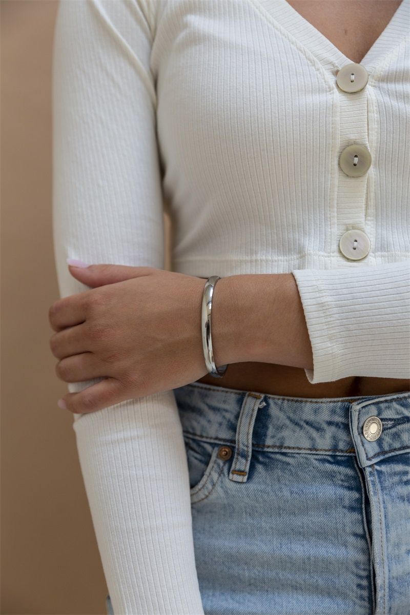 Classic Bangle M - Silver