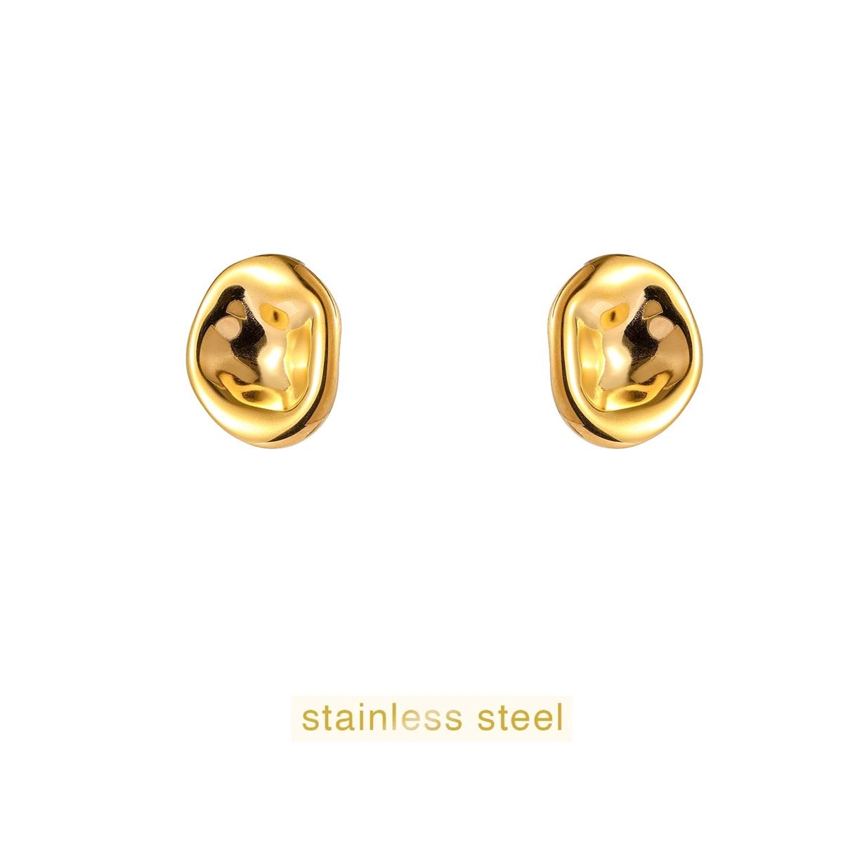 Small Dented Round - Gold