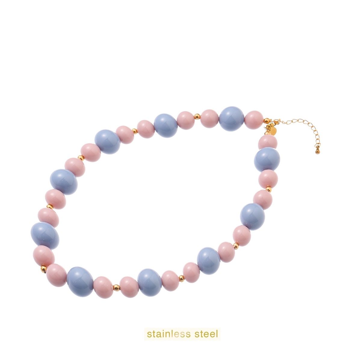 Balls Necklace - Gold / Lilac