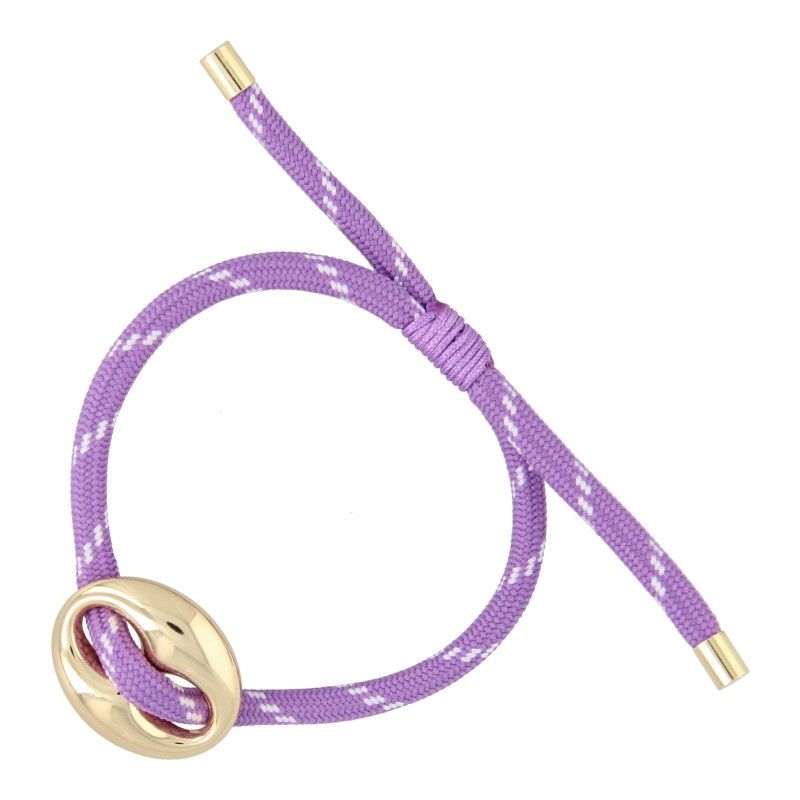 Fushi Gouden Knoop Armband - Paars