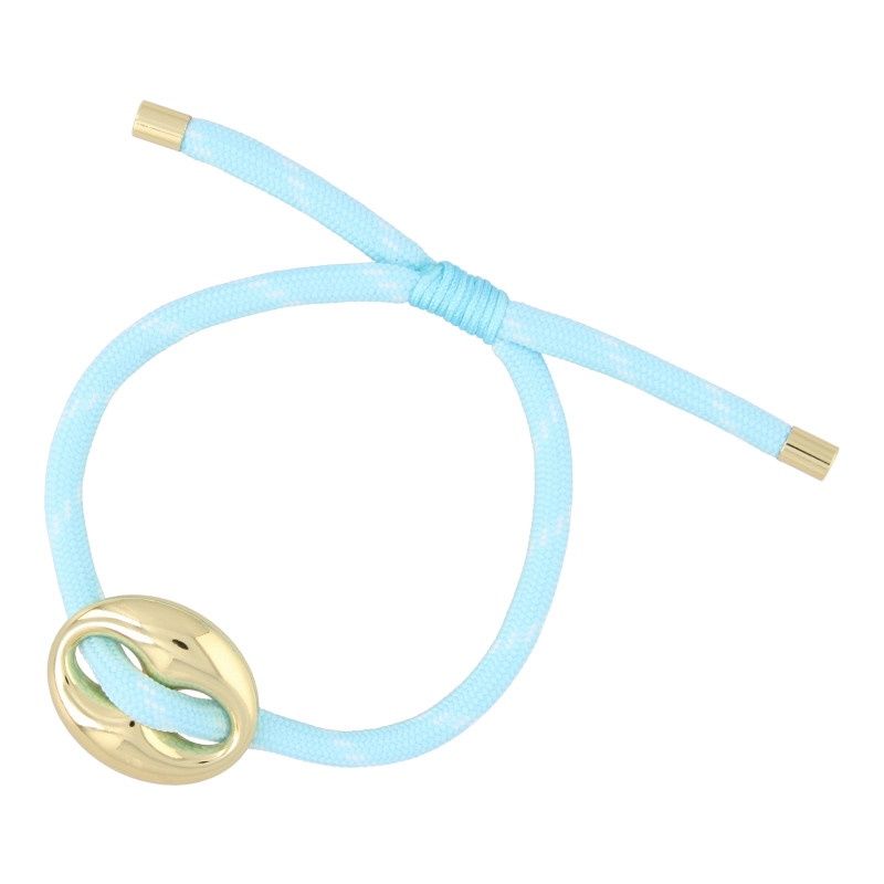 Fushi Gouden Knoop Armband - Lichtblauw