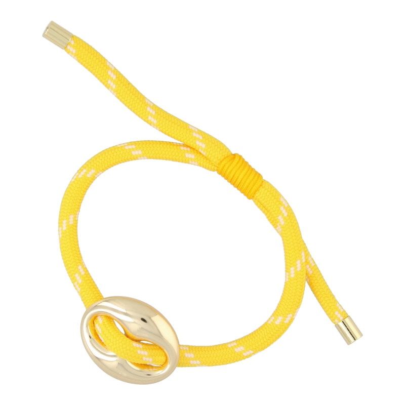 Fushi Gouden Knoop Armband - Geel
