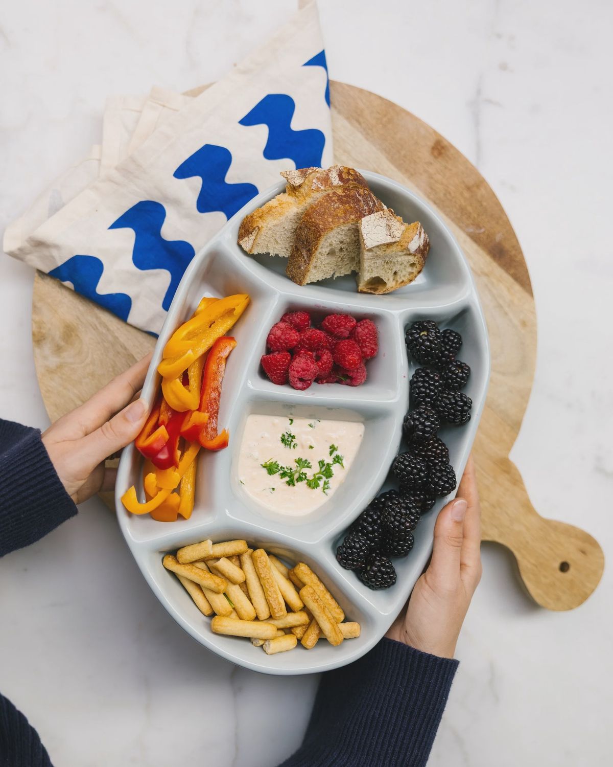 Snack Platter Anna - Lightblue - PRE ORDER