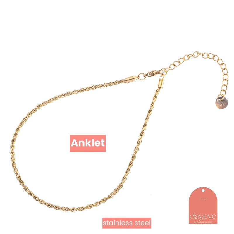 Enkelbandje Twisted - Gold