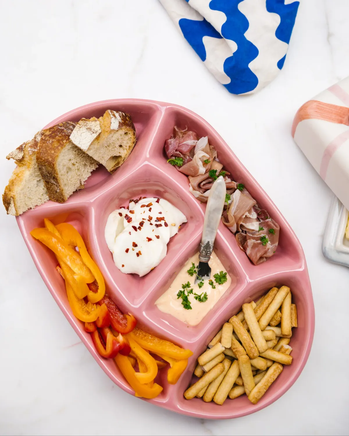 Snack Platter Iris - Pink