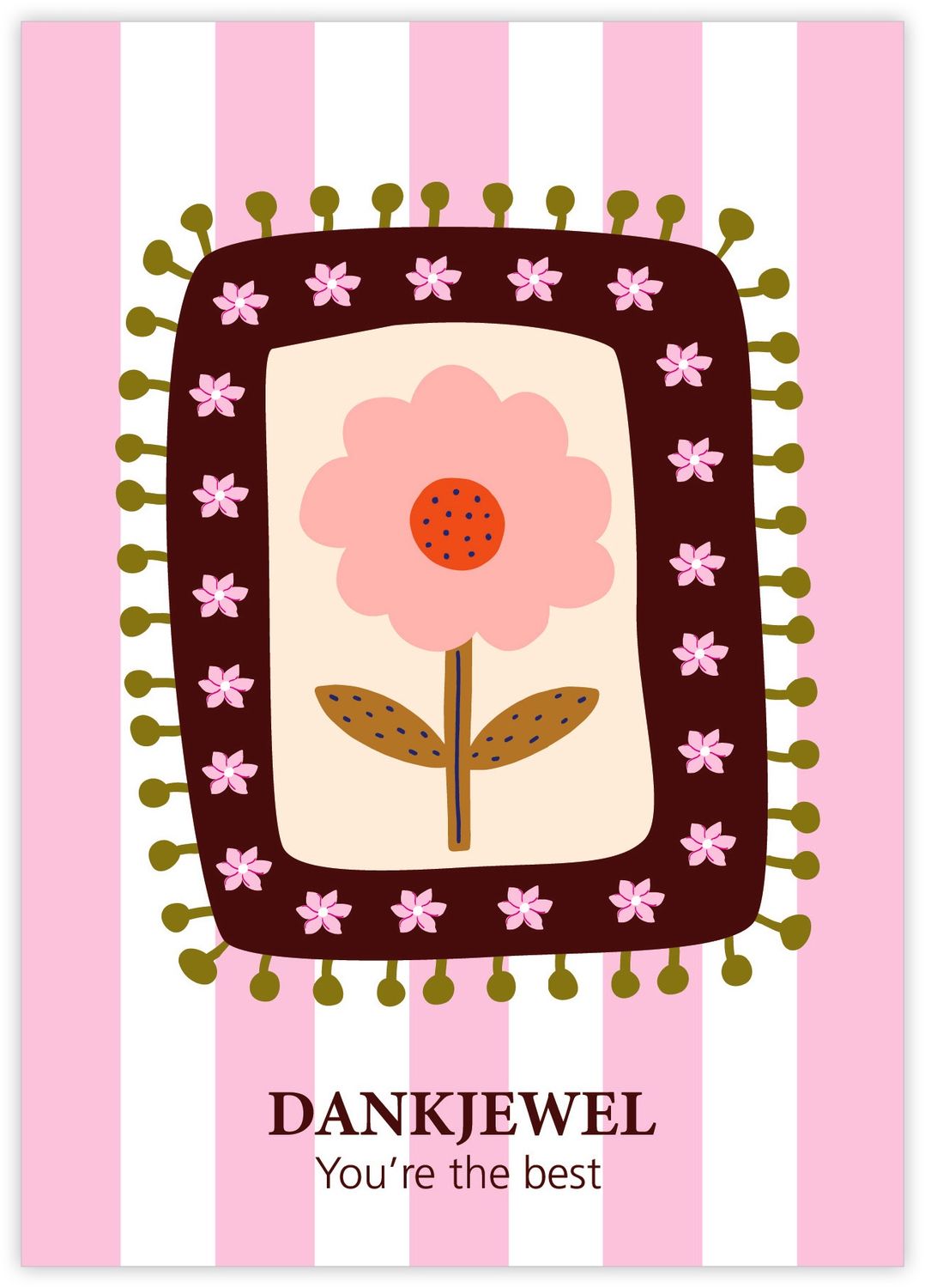 Kaart - Dankjewel you're the best