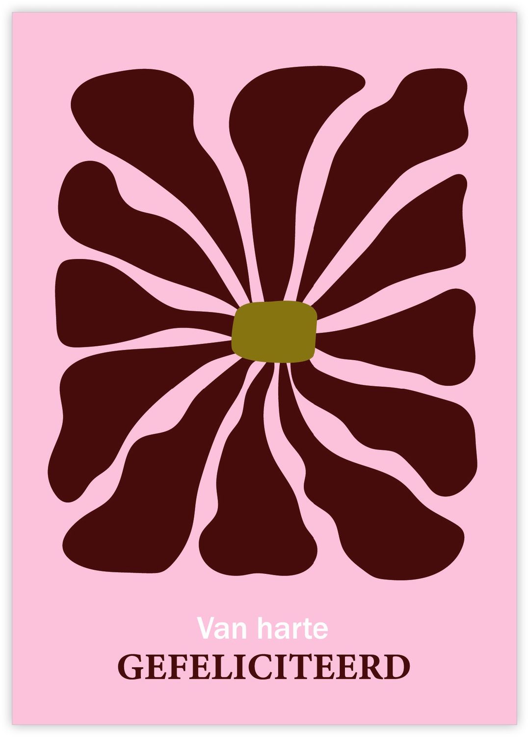 Kaart - Van Harte Gefeliciteerd