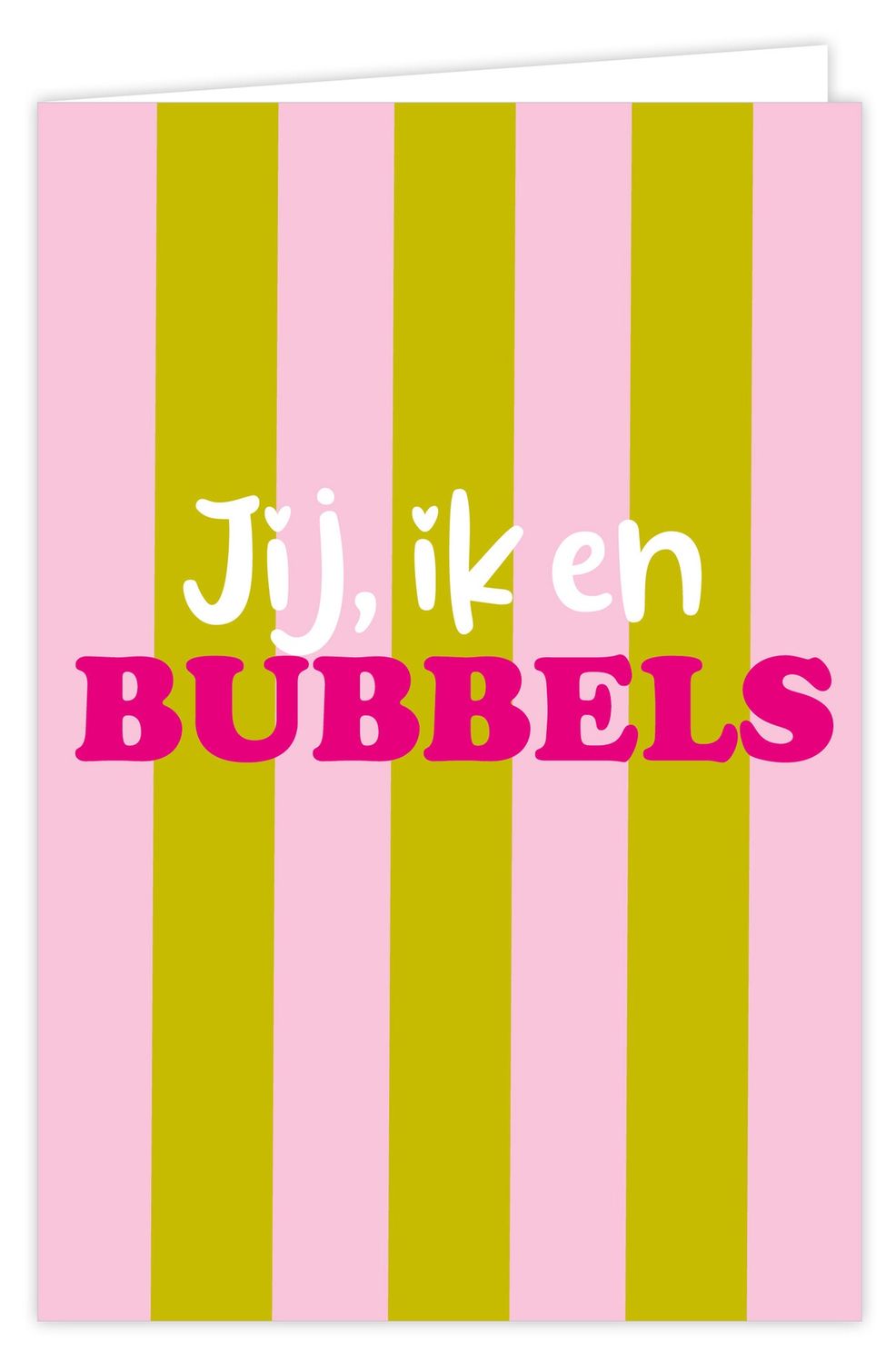 Wenskaart incl envelop - Jij, ik en bubbels