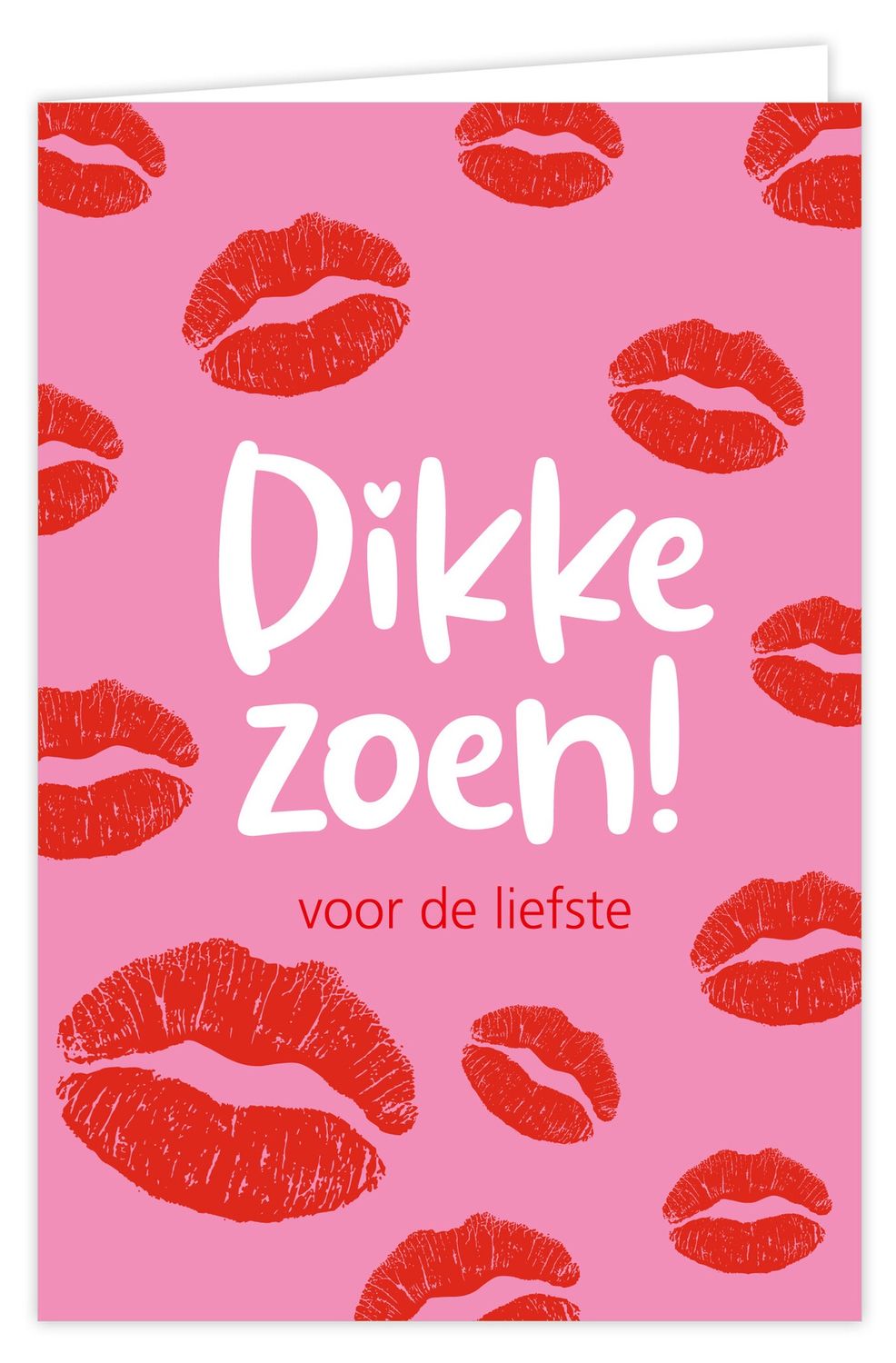 Wenskaart incl envelop - Dikke zoen!