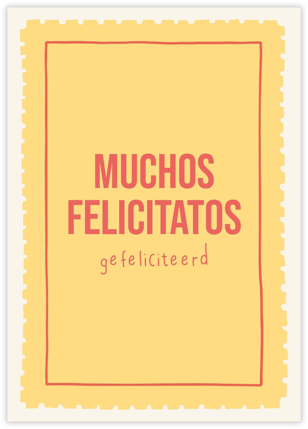 Kaart - Muchos Felicitatos