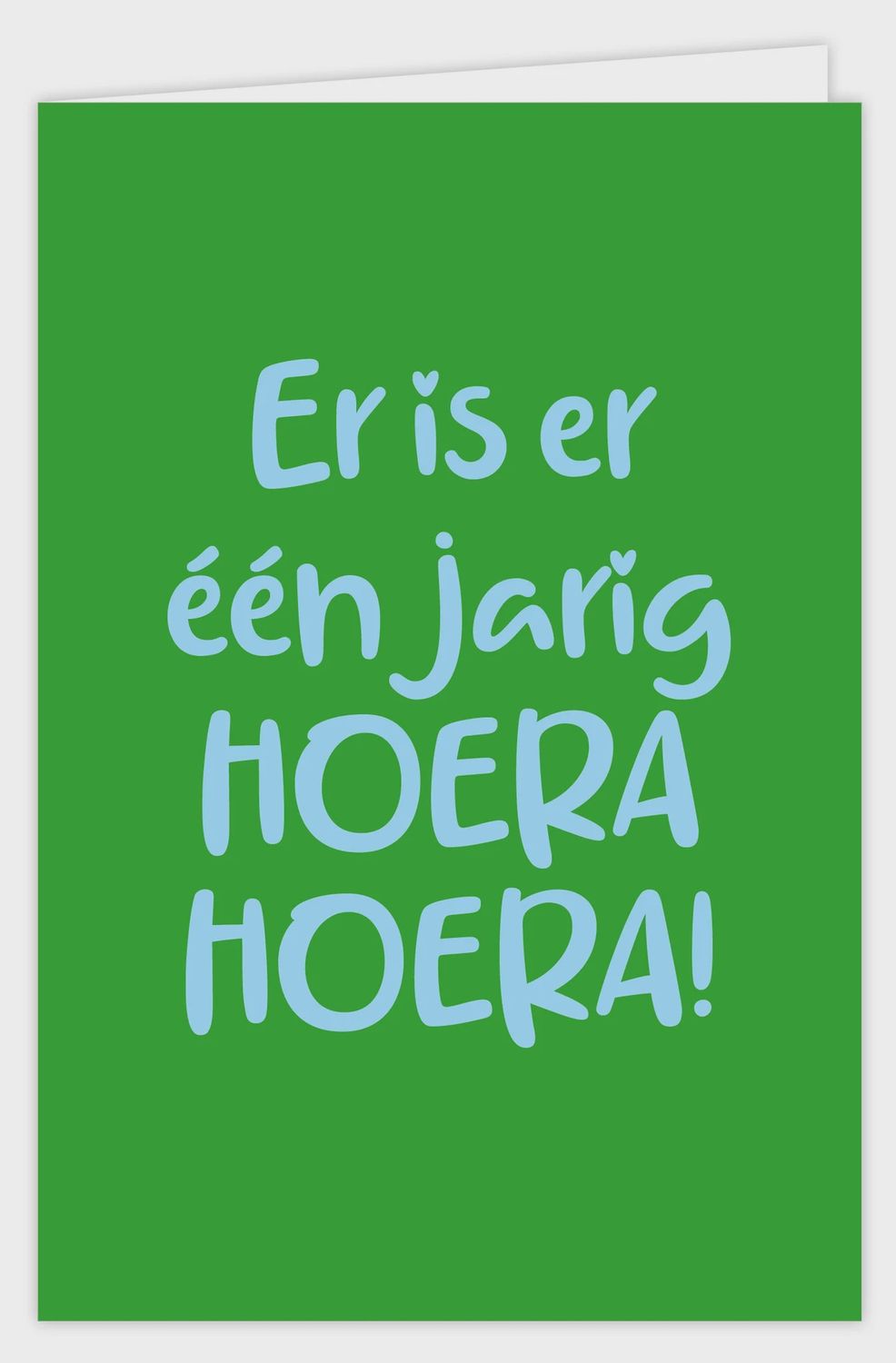 Wenskaart incl envelop - Er is er een jarig