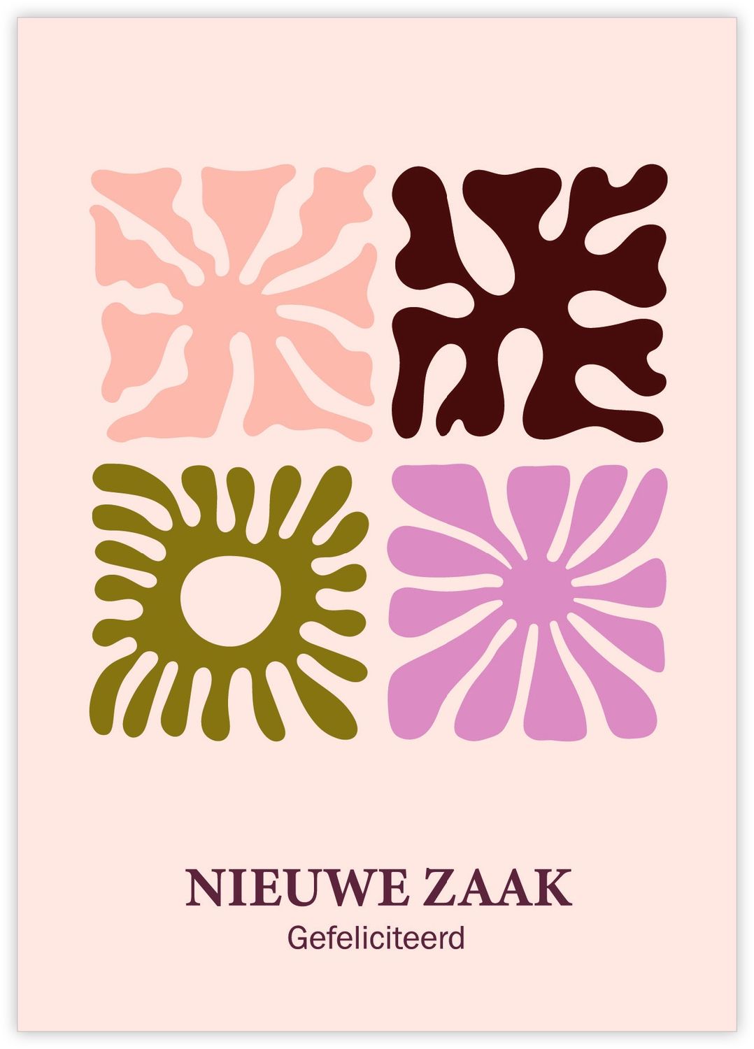 Kaart - Nieuwe zaak, gefeliciteerd