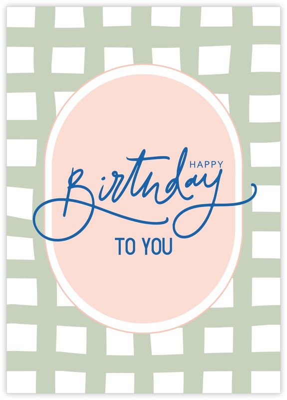 Kaart - Happy Birthday to You