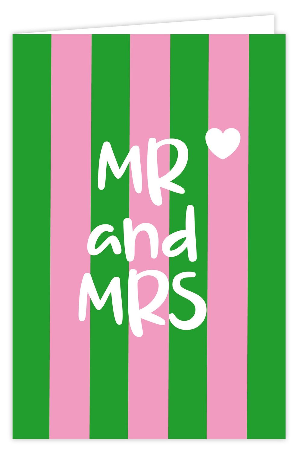 Wenskaart incl envelop - Mr and Mrs