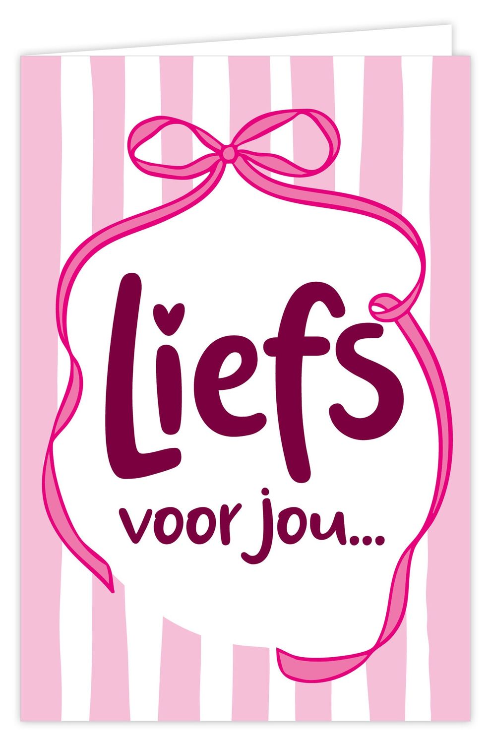 Wenskaart incl envelop - Liefs voor jou