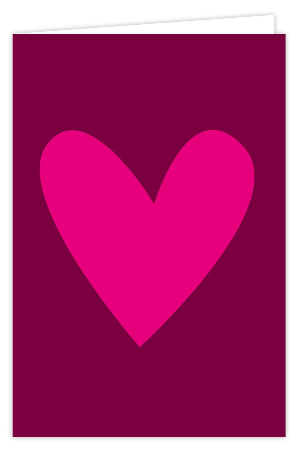 Wenskaart incl envelop - Hartje