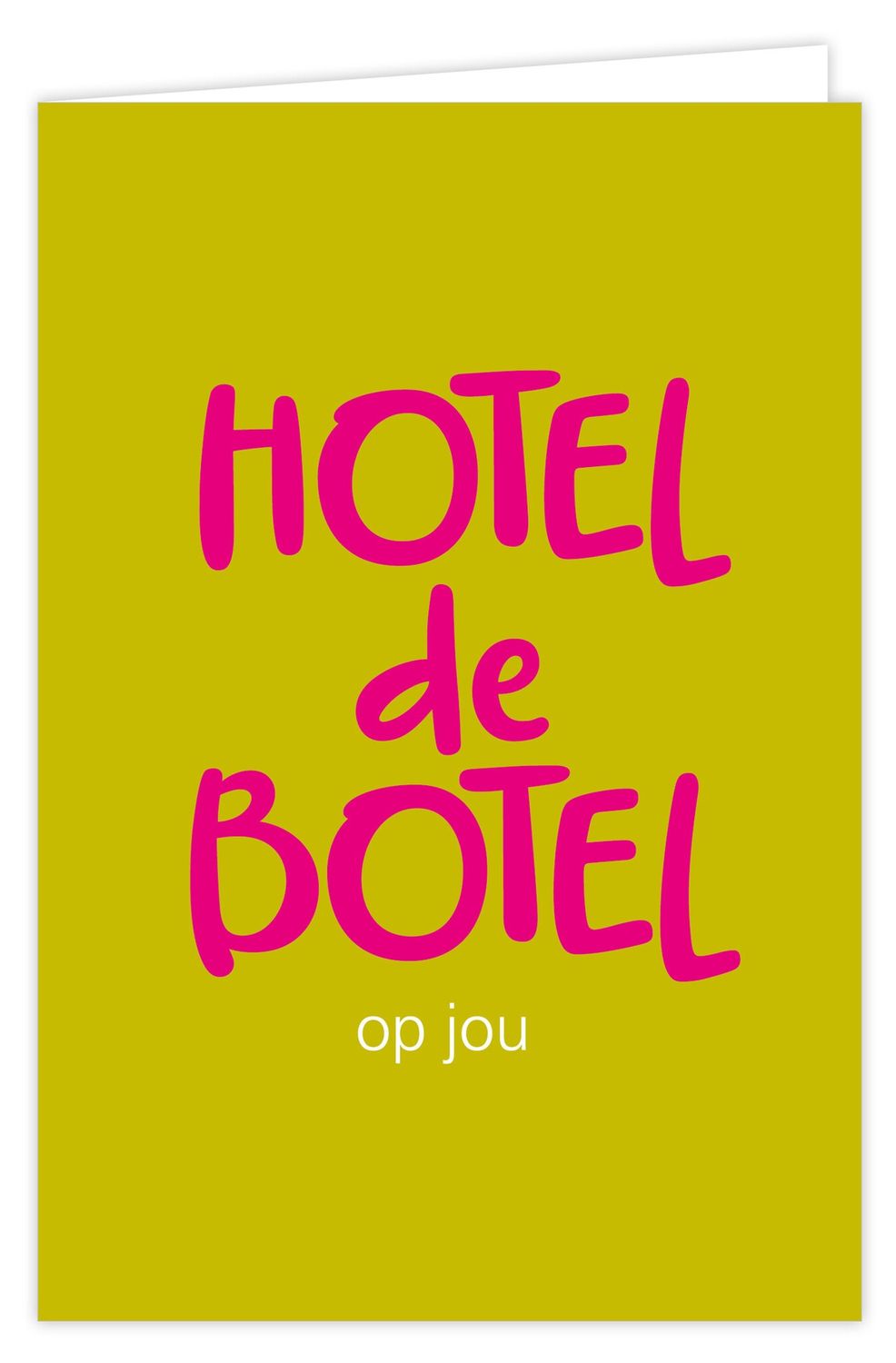 Wenskaart incl envelop - Hotel de Botel