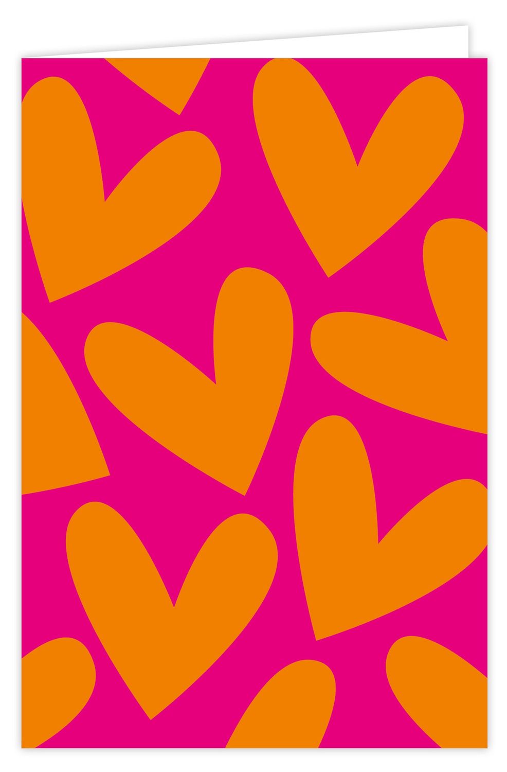 Wenskaart incl envelop - Hartjes