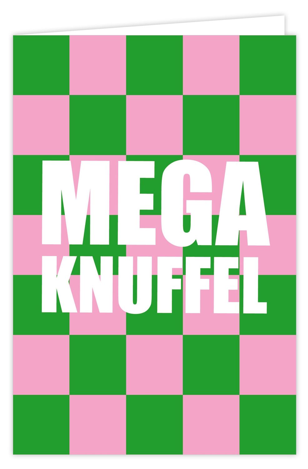 Wenskaart incl envelop - Mega knuffel