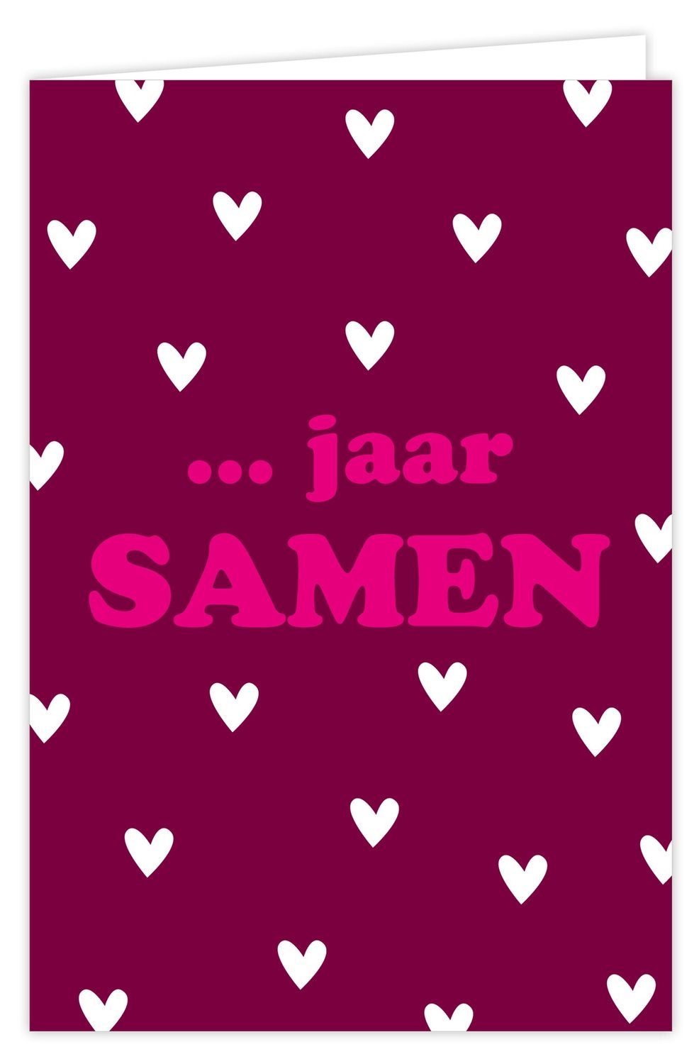 Wenskaart incl envelop - ... jaar samen