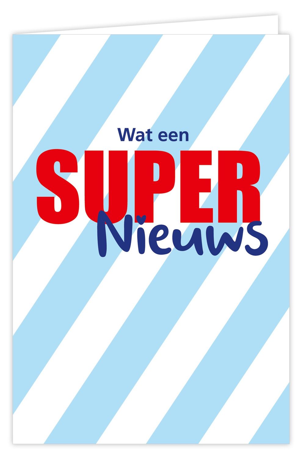 Wenskaart incl envelop - Wat een super nieuws